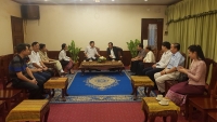 Đoàn Công tác Hội Nhà báo Việt Nam thăm và làm việc tại CHDCND Lào